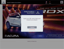 Tablet Screenshot of greaterprovidenceacuradealers.com